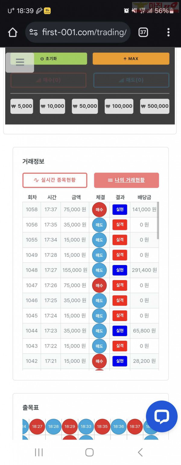 퍼스트 한국점 수익인증