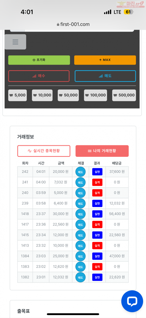 한국점 수익인증