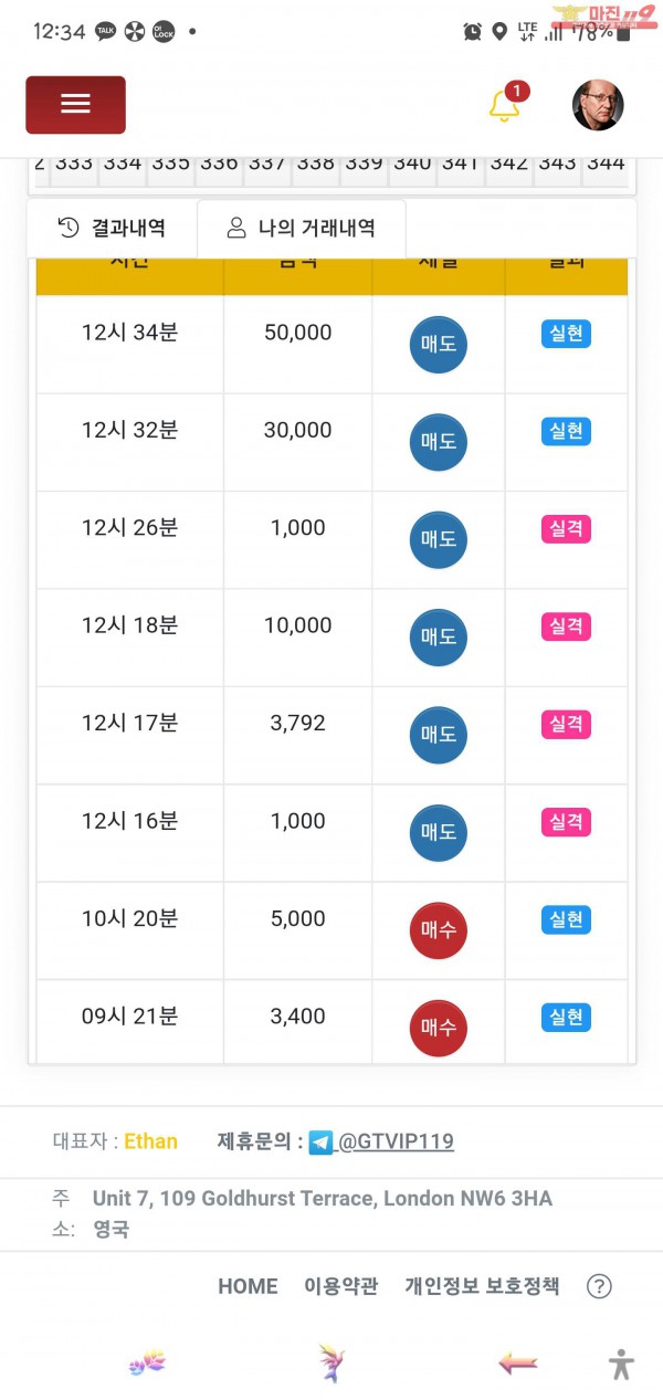 글로벌 일등점 수익인증