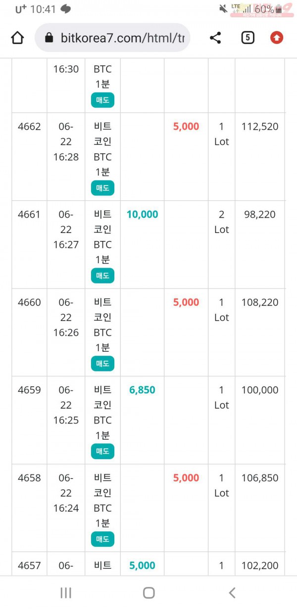 비트코리아하나지사수익인증