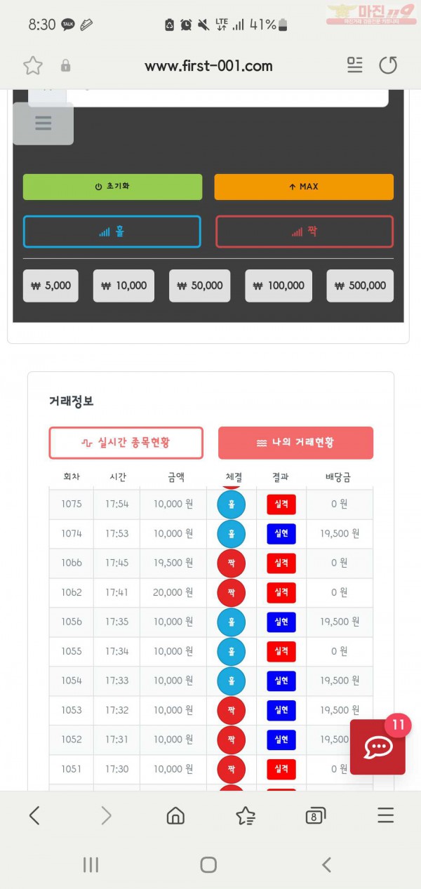 퍼스트신뢰점수익인증