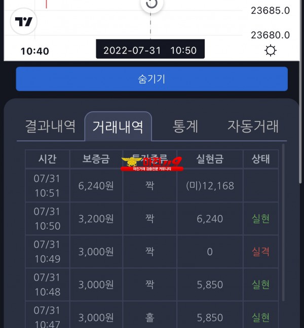 창성 777점 수익인증
