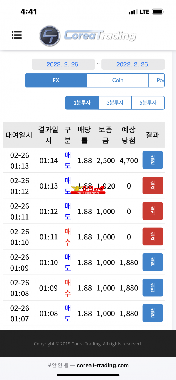 코리아 신뢰점 수익인증