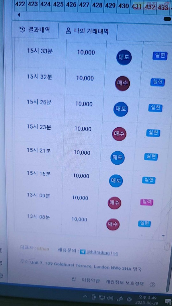 하이트레이딩 777점 수익인증