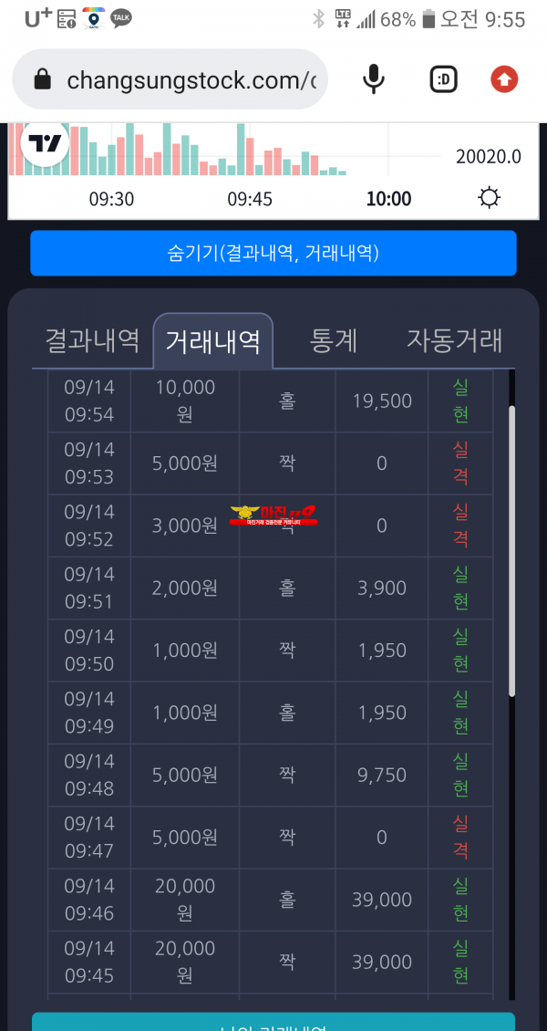 창성국대점 수익 인증