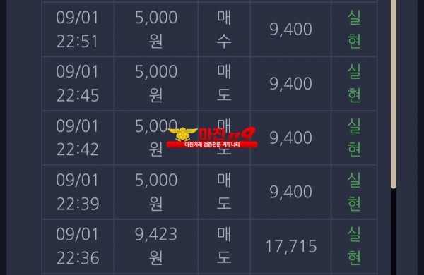 창성 777점 수익인증