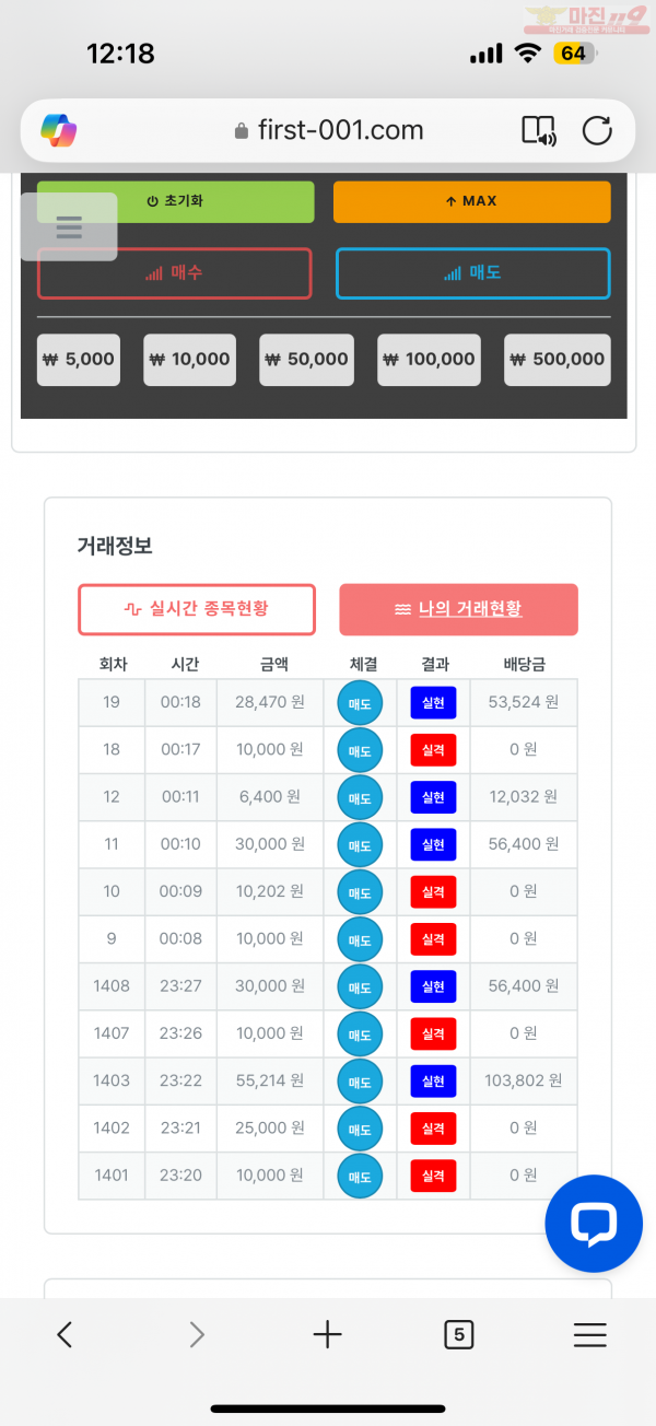 한국점 수익인증