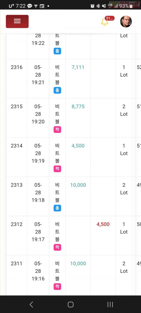 글로벌 국대점 수익인증