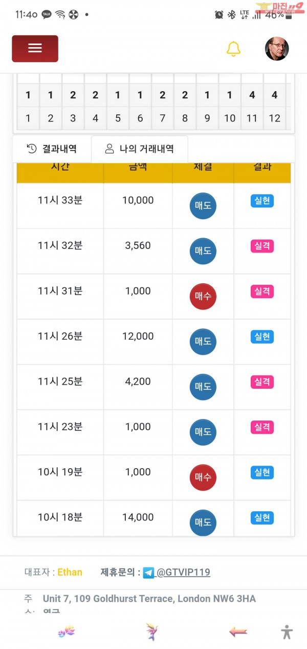 글로벌 일등점 수익인증