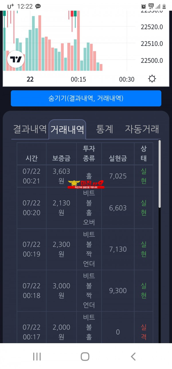 창성 777점 수익인증