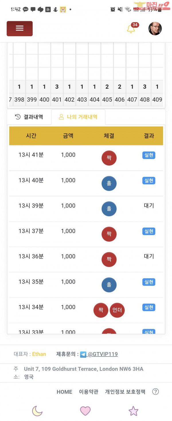 국대점 수익인증