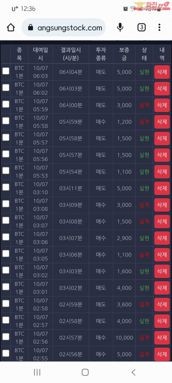 창성국대. 수익인증