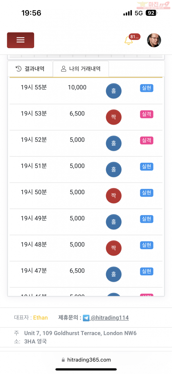 하이트레이딩 777점 수익인증