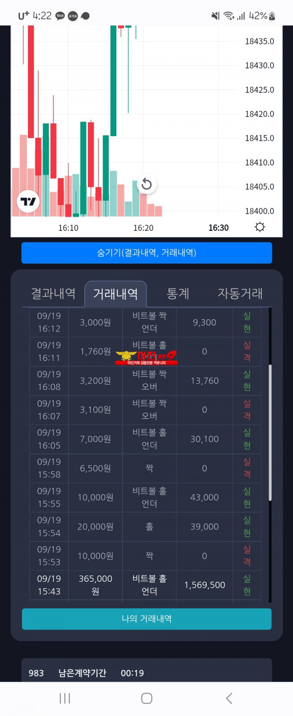 창성 댄디점 수익인증