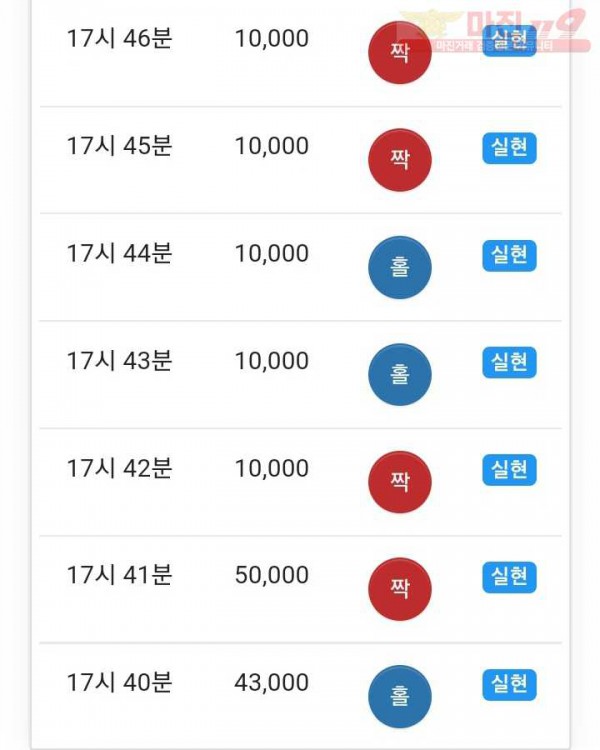 미인점 수익인증
