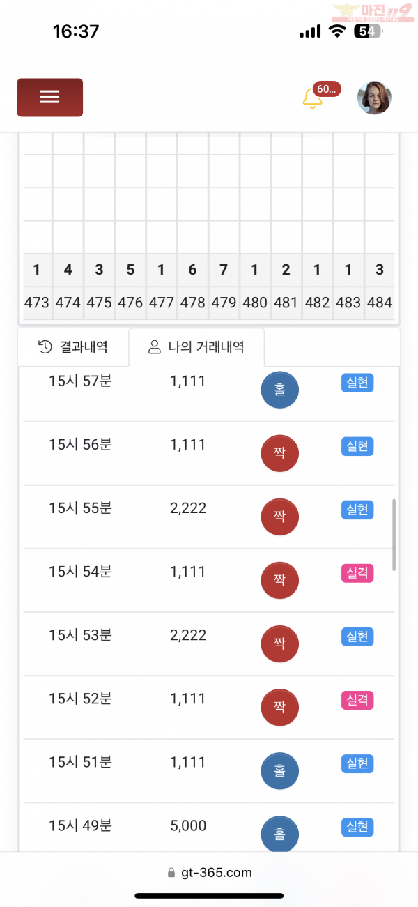 글로벌 비너스점 수익인증