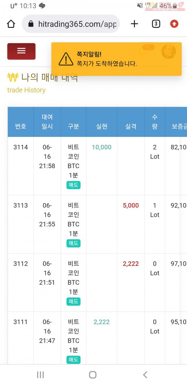 하이트레이딩 777점 수익인증