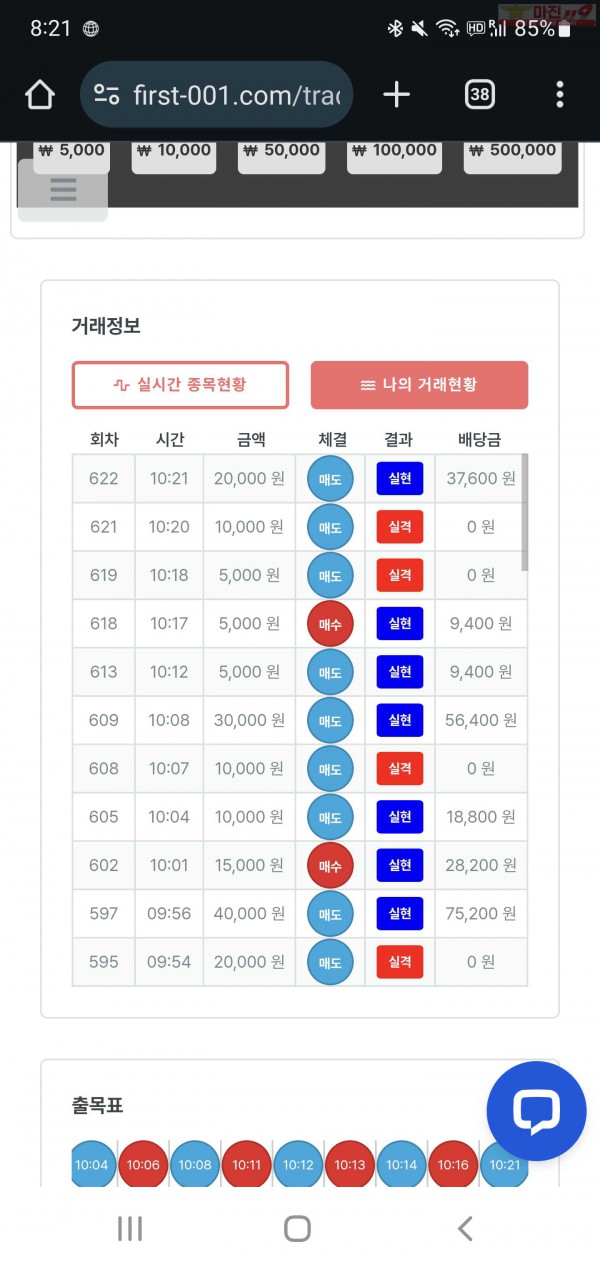 퍼스트 한국점 수익인증