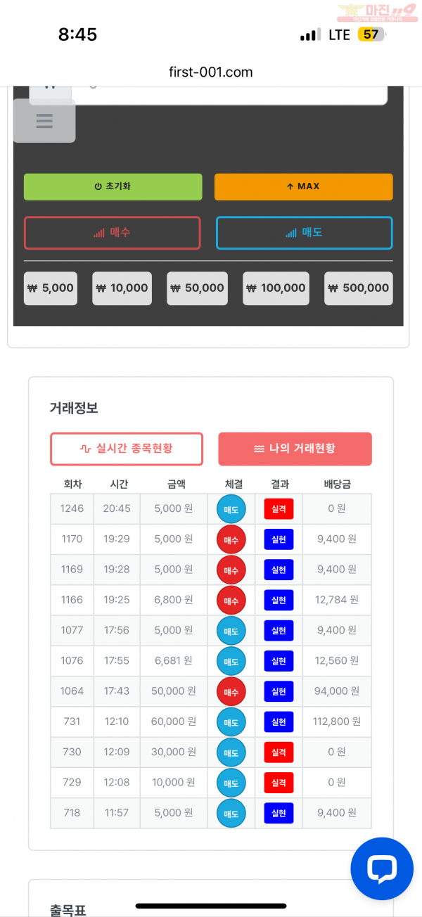 한국점 수익인증