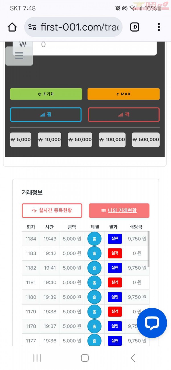 퍼스트 신뢰점 수익인증합니다