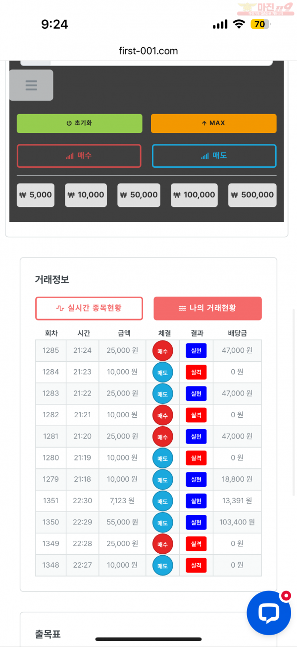 한국잠 수익인증