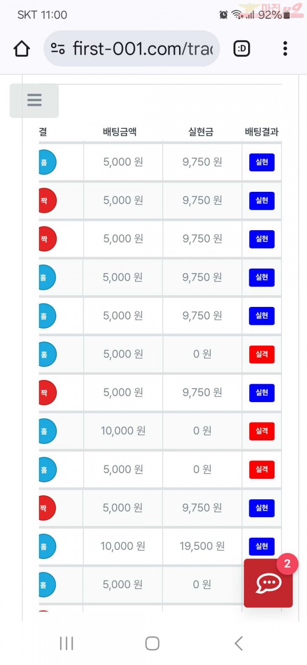 퍼스트 신뢰점 수익인증