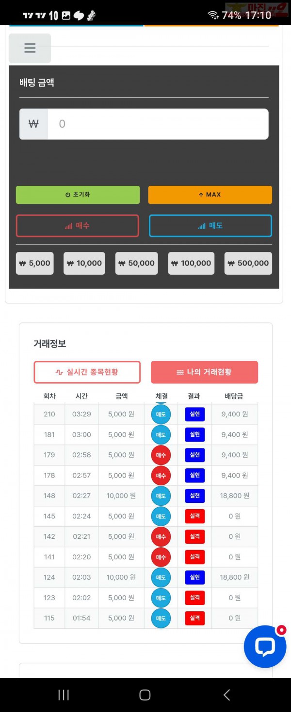 퍼스트 신뢰점 5연승 수익인증