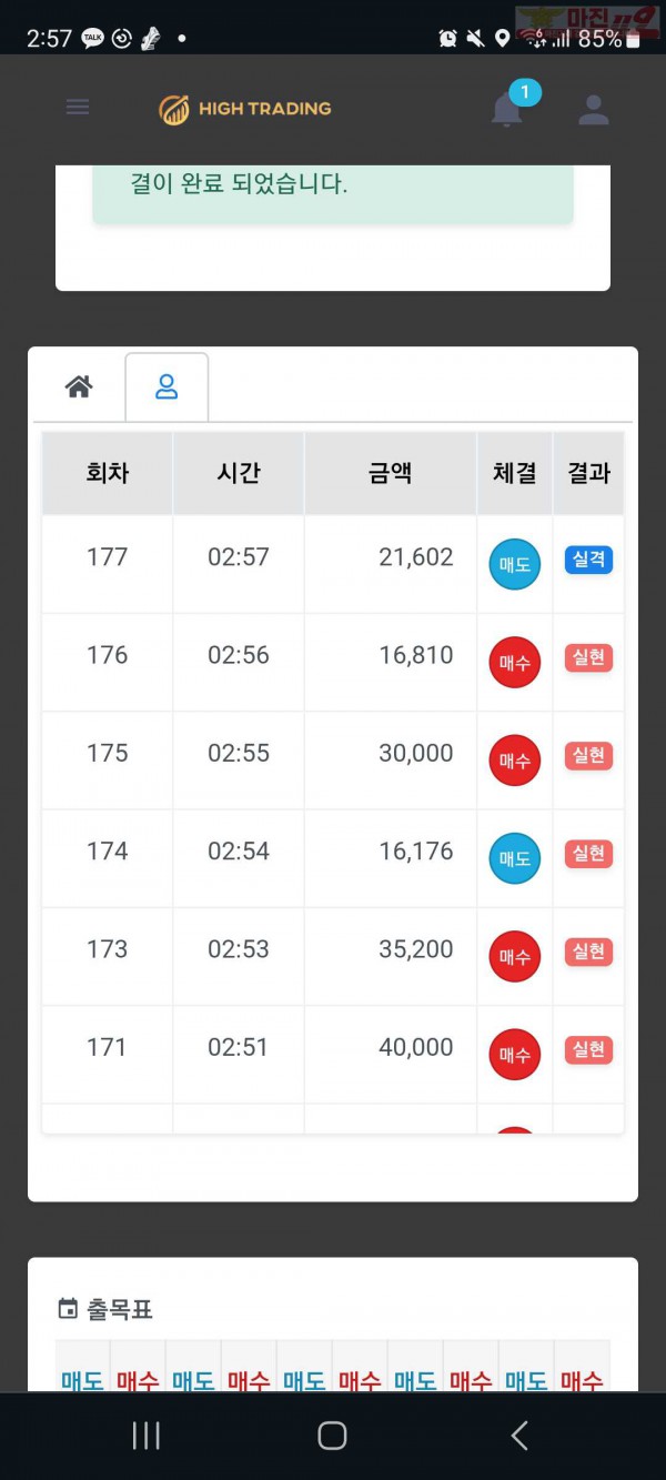 하이 국대점 수익인증