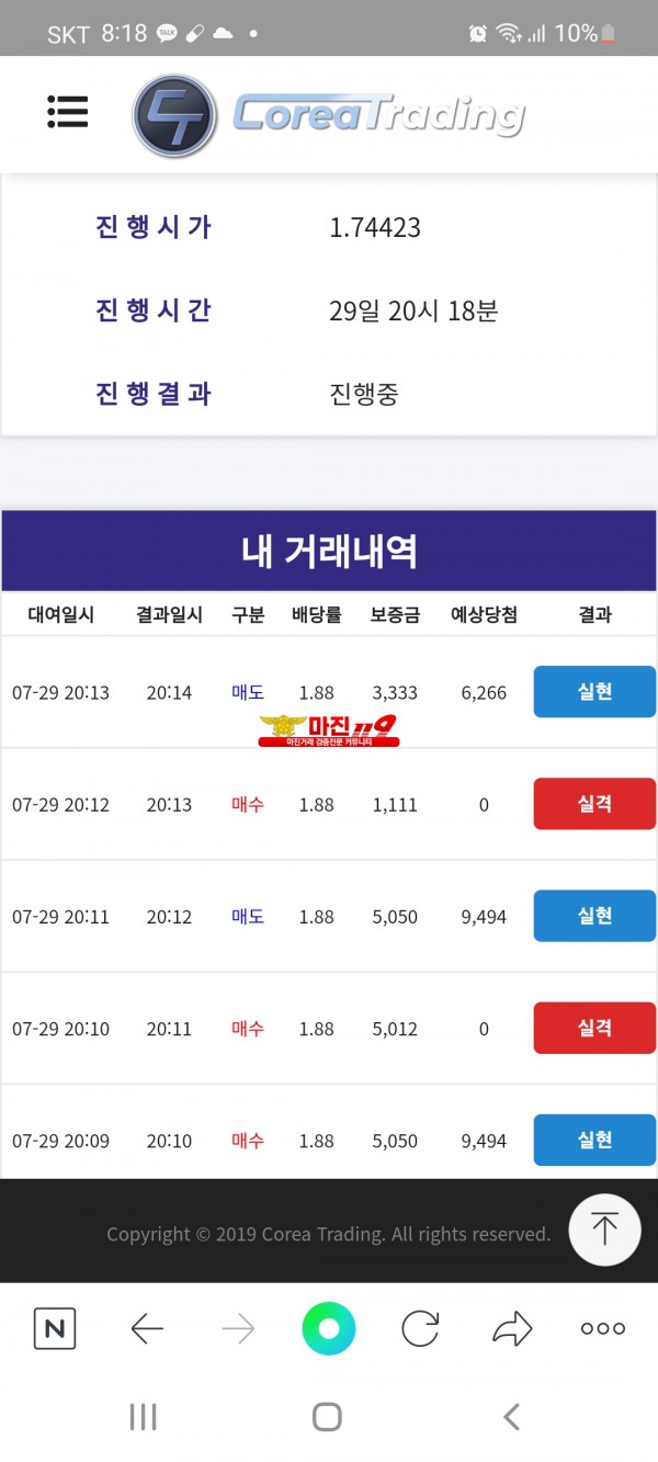 신뢰지사수익인증