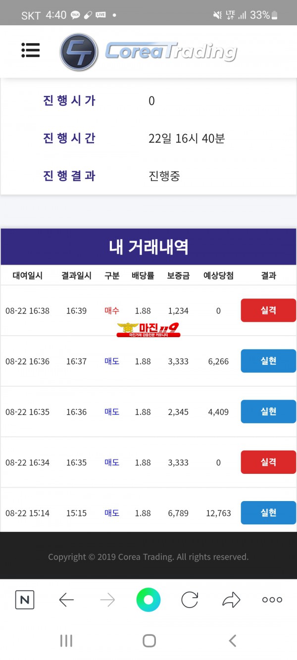 신뢰지사 수익
