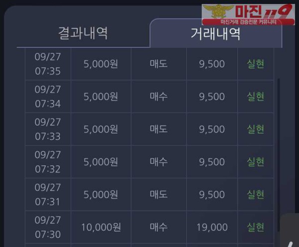 창성 실현점 수익인증