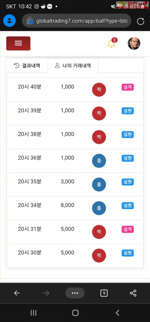 12/4 글로벌 777점 수익인증