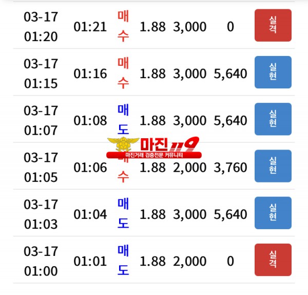 다이아몬드지점 수익인증