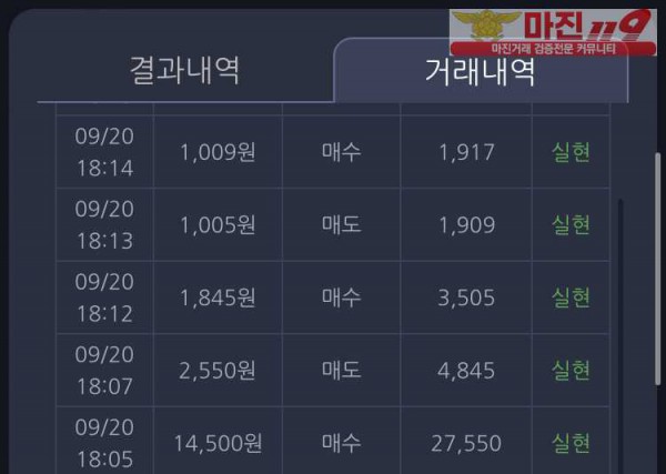 창성 실현점 수익인증