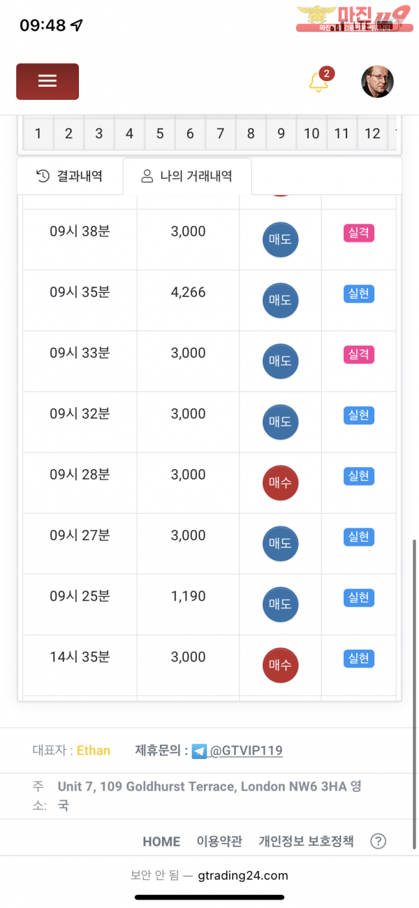 글로벌 트레이딩777점 연승인증합니다