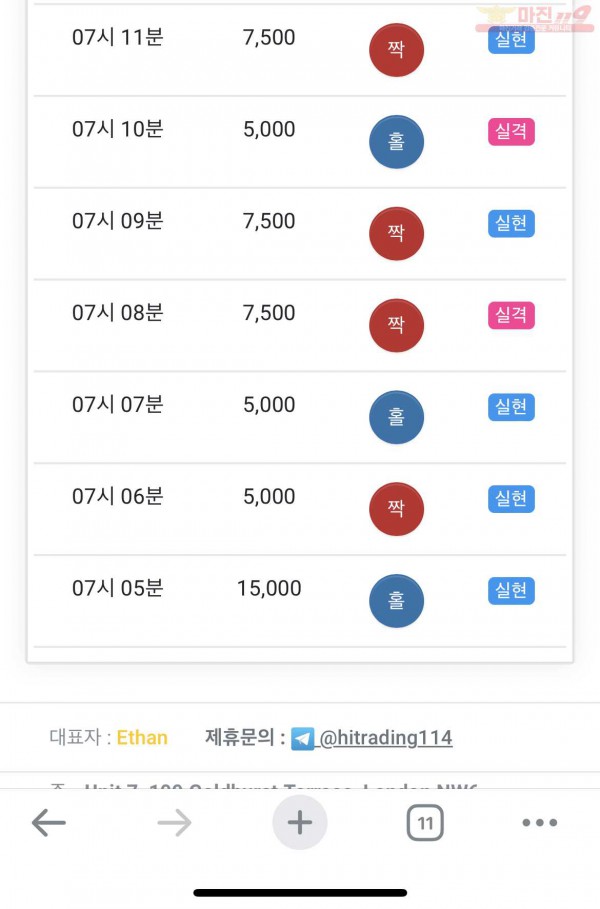 HT 꽃다발점 수익인증