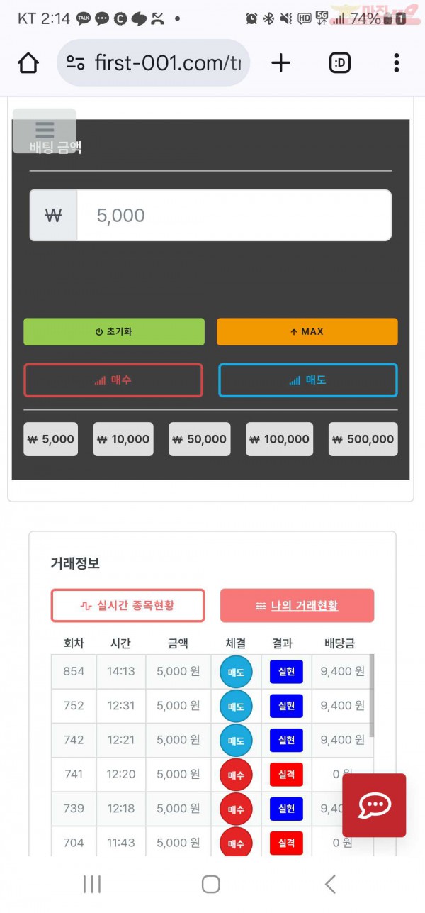 신뢰점 수익인증