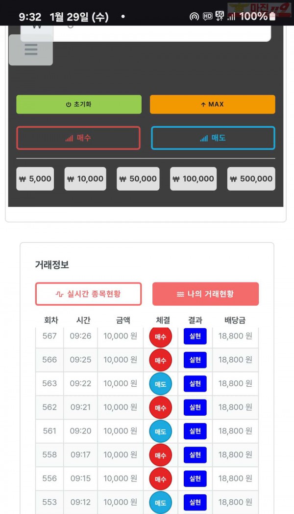 퍼스트트레이딩 신뢰점 1/29수 8연승인증