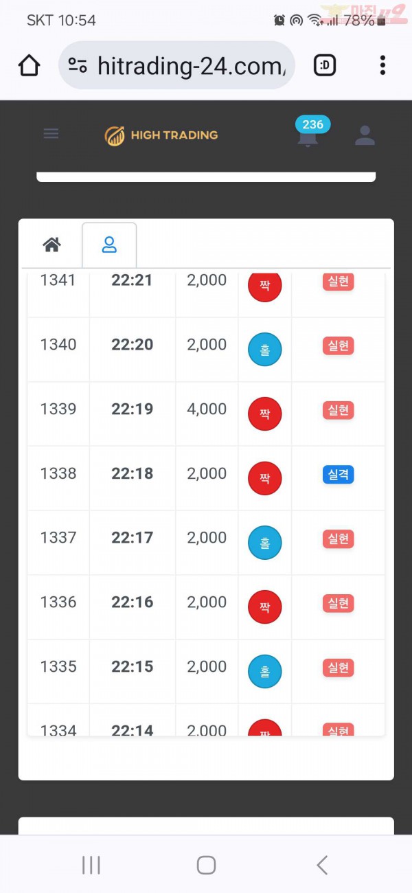 하이트레이딩 국대점 수익인증