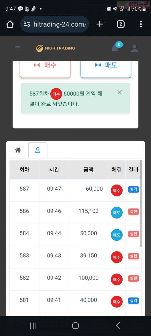 하이 국대점 수익인증