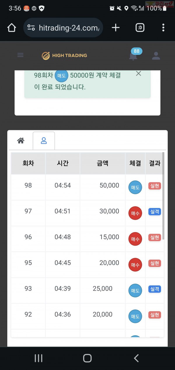 하이트레이딩 일등점 수익인증