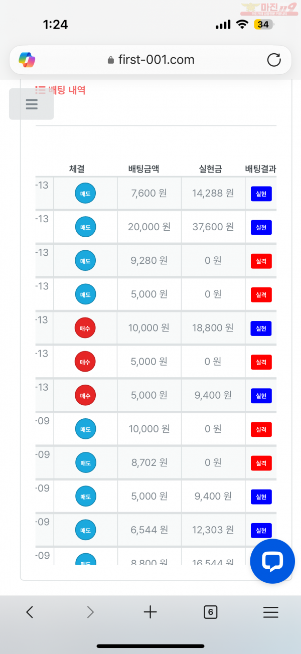 한국점 수익인증