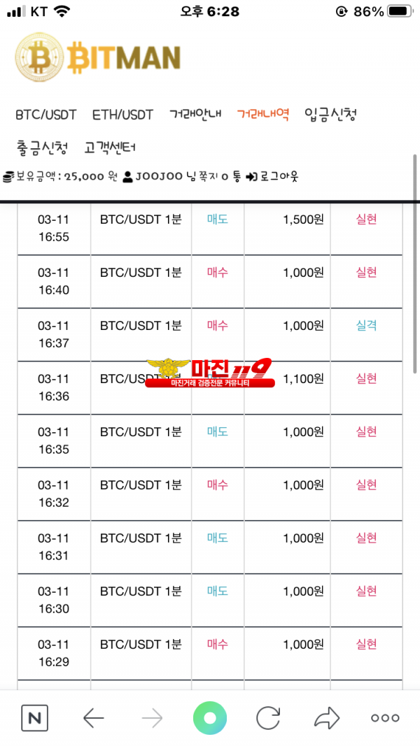 비트맨 다이아몬드점 수익인증