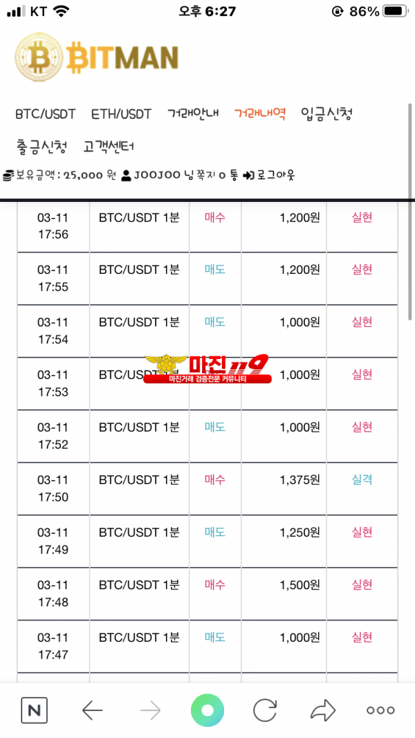 비트맨 다이아몬드점 수익인증