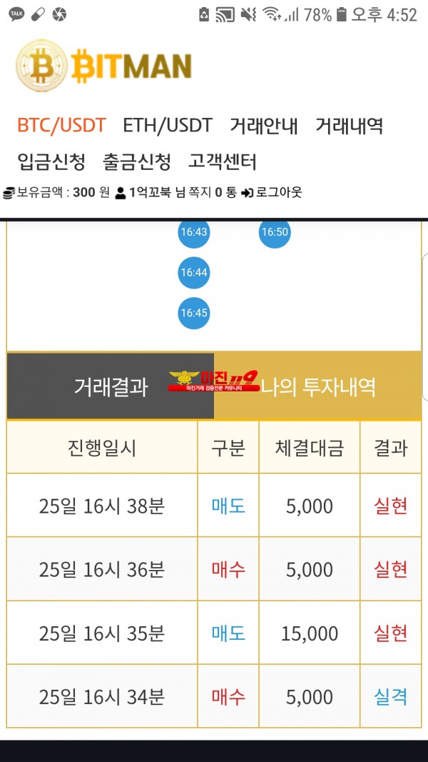 비트맨신뢰점오후수익인증