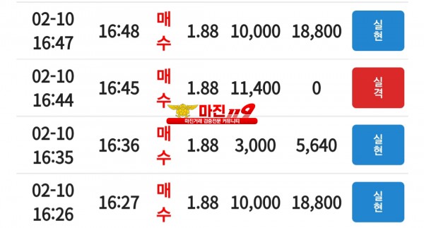 코리아 통일지사 수익인증