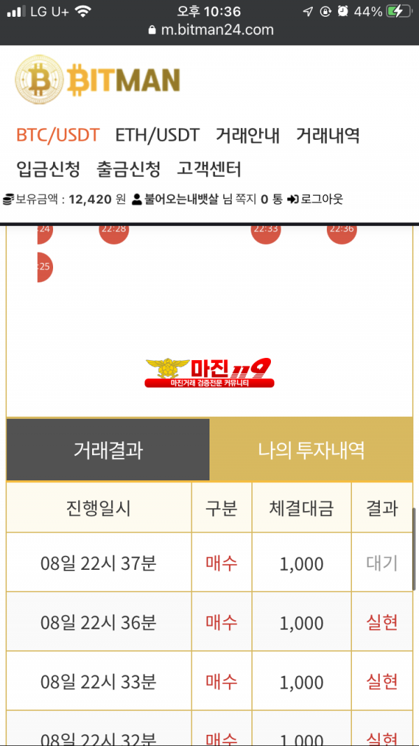 비트맨 다이아몬드점 수익인증