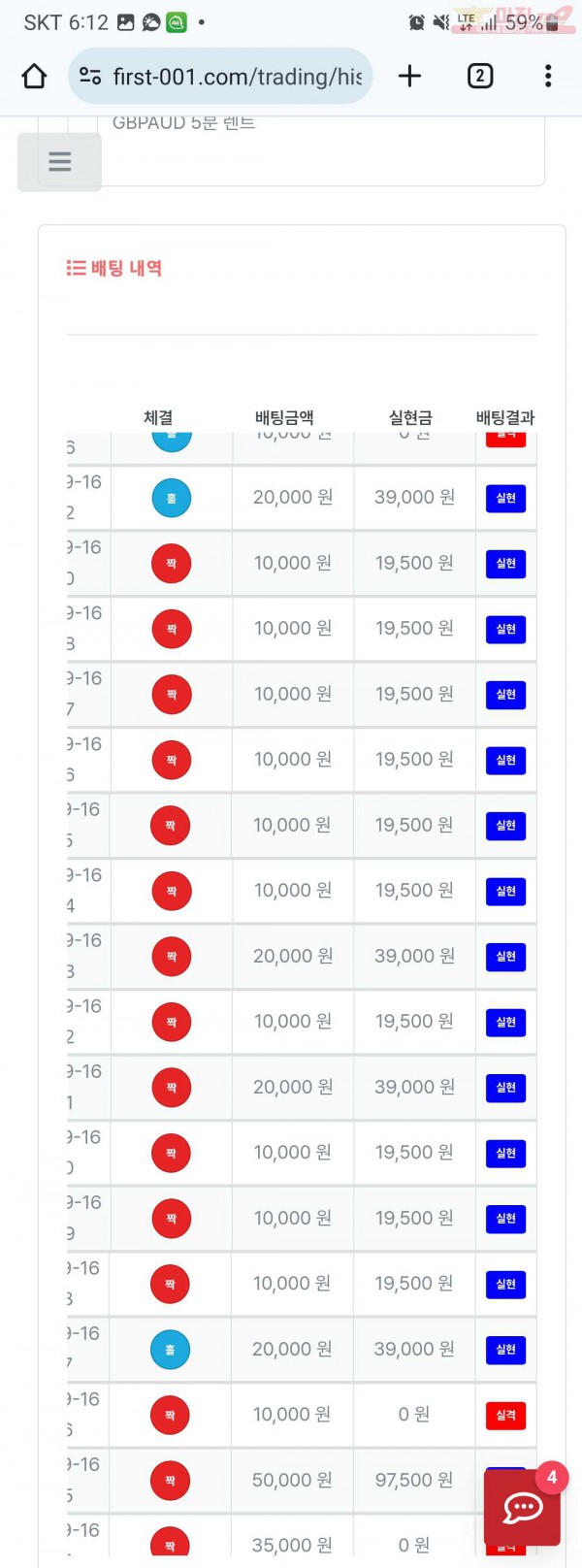 퍼스트 9월 연승왕 이벤트 태명점 14연승 참여합니다.