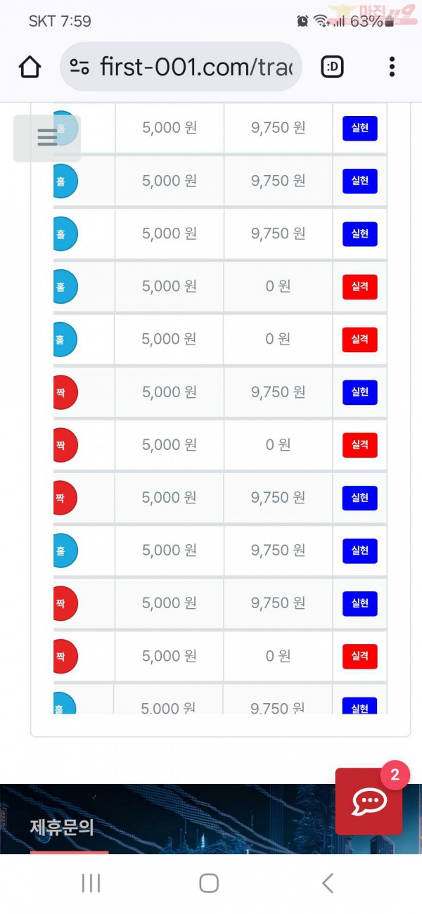 퍼스트 신뢰점 수익인증