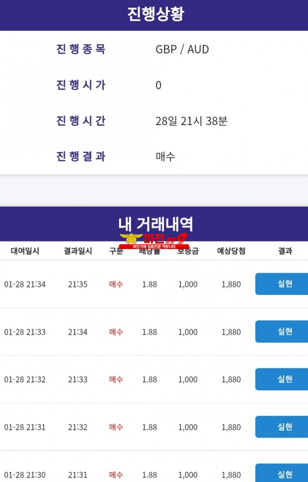 코리아 신뢰지사 수익 연휴잘보내세여